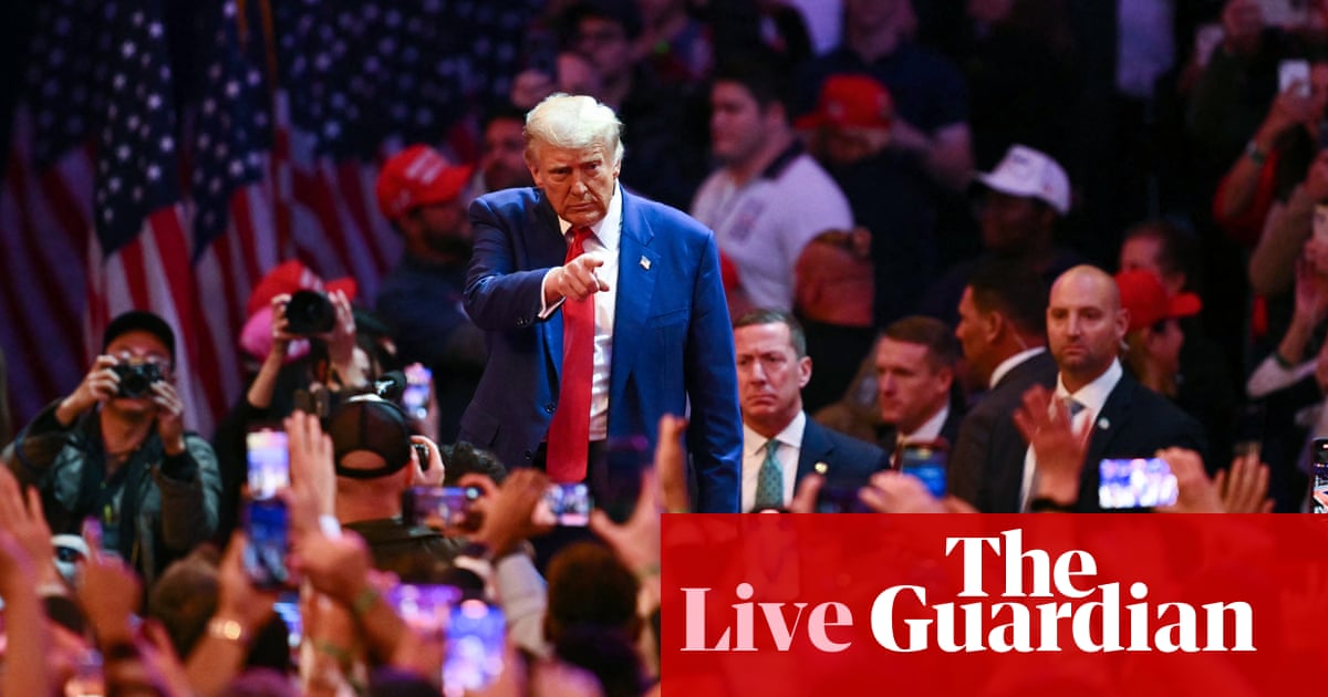 US elections live: Donald Trump claims he is the ‘opposite of a Nazi’ as anger continues over Puerto Rico comments | US elections 2024