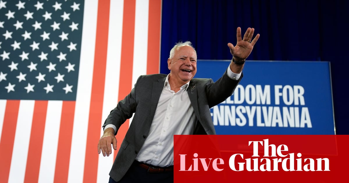 Walz says Trump agenda would destroy US economy as Melania Trump reiterates support for abortion rights – live | US elections 2024