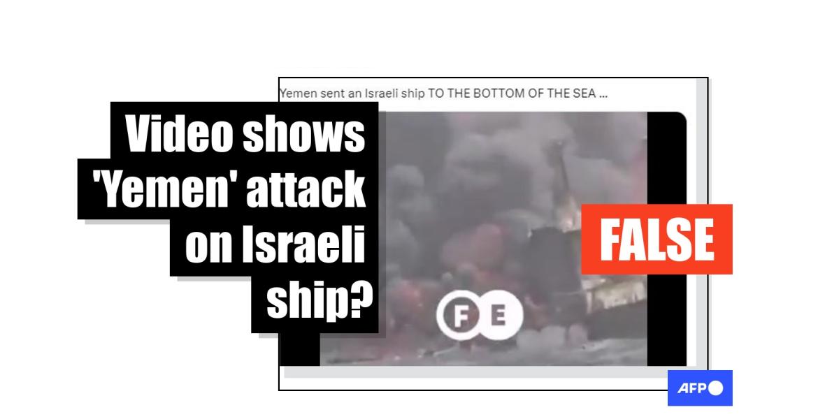 Old clip shows Nigerian maritime disaster, not Huthi attack on Israeli ship