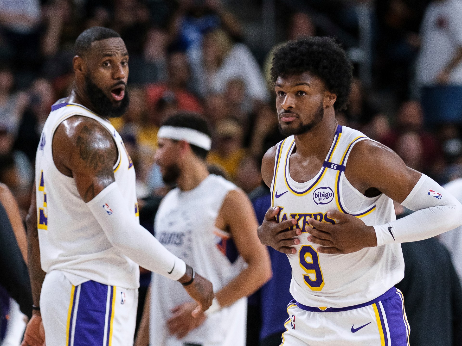 LeBron James and son Bronny make NBA history by playing together | Basketball News