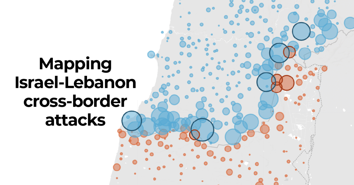 Mapping one year of cross-border attacks between Israel and Lebanon | Israel attacks Lebanon News