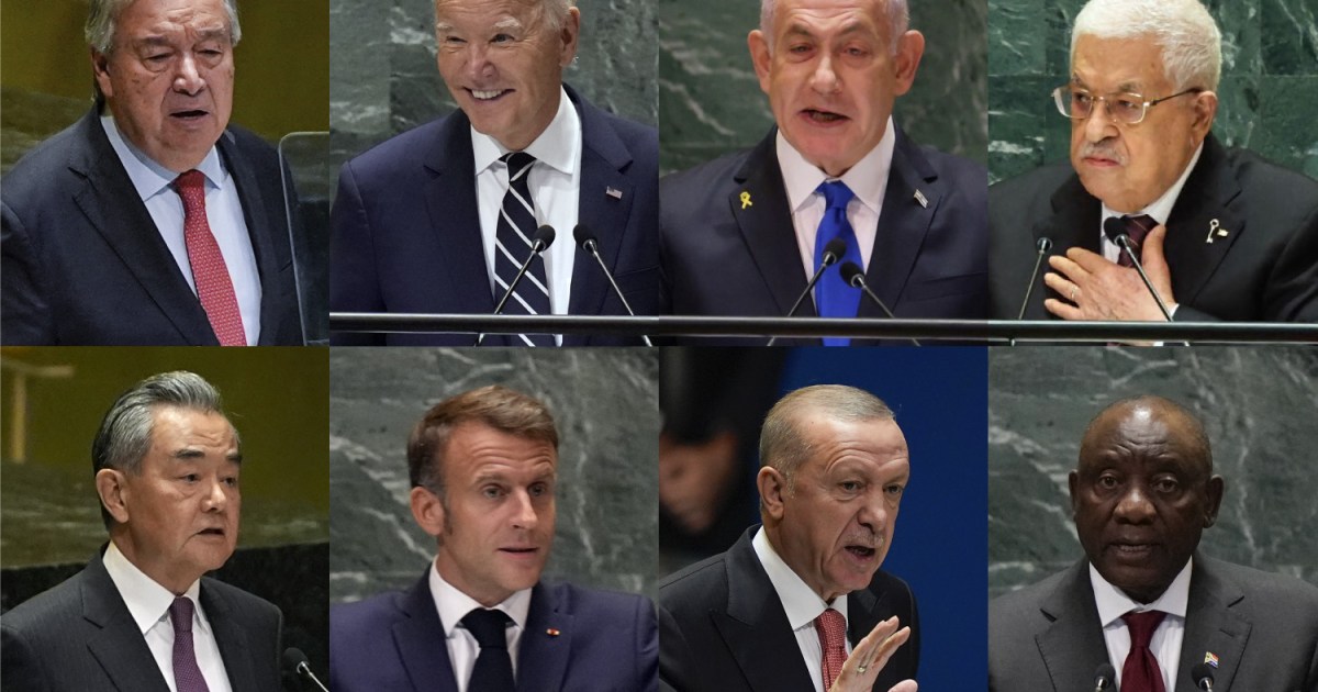 UN General Assembly: What did world leaders say about Israel’s war on Gaza? | Israel-Palestine conflict News