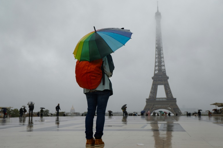 France has put much of the country on alert for high winds and heavy rain (Ludovic MARIN)