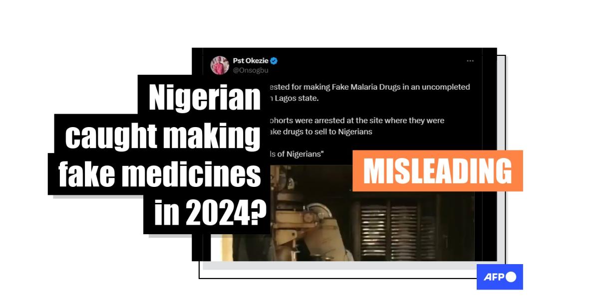 Post misleads with old video of Nigerian police raid on illegal pill mill