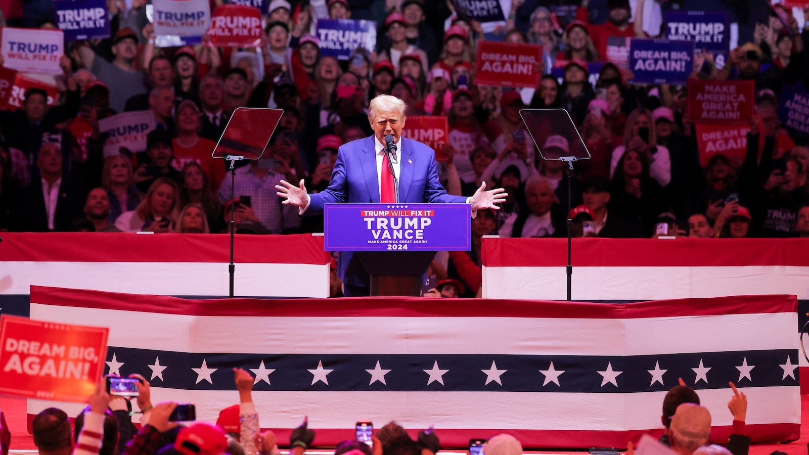 Racist, crude comments at Trump's Madison Square Garden rally overshadow his 'closing argument'