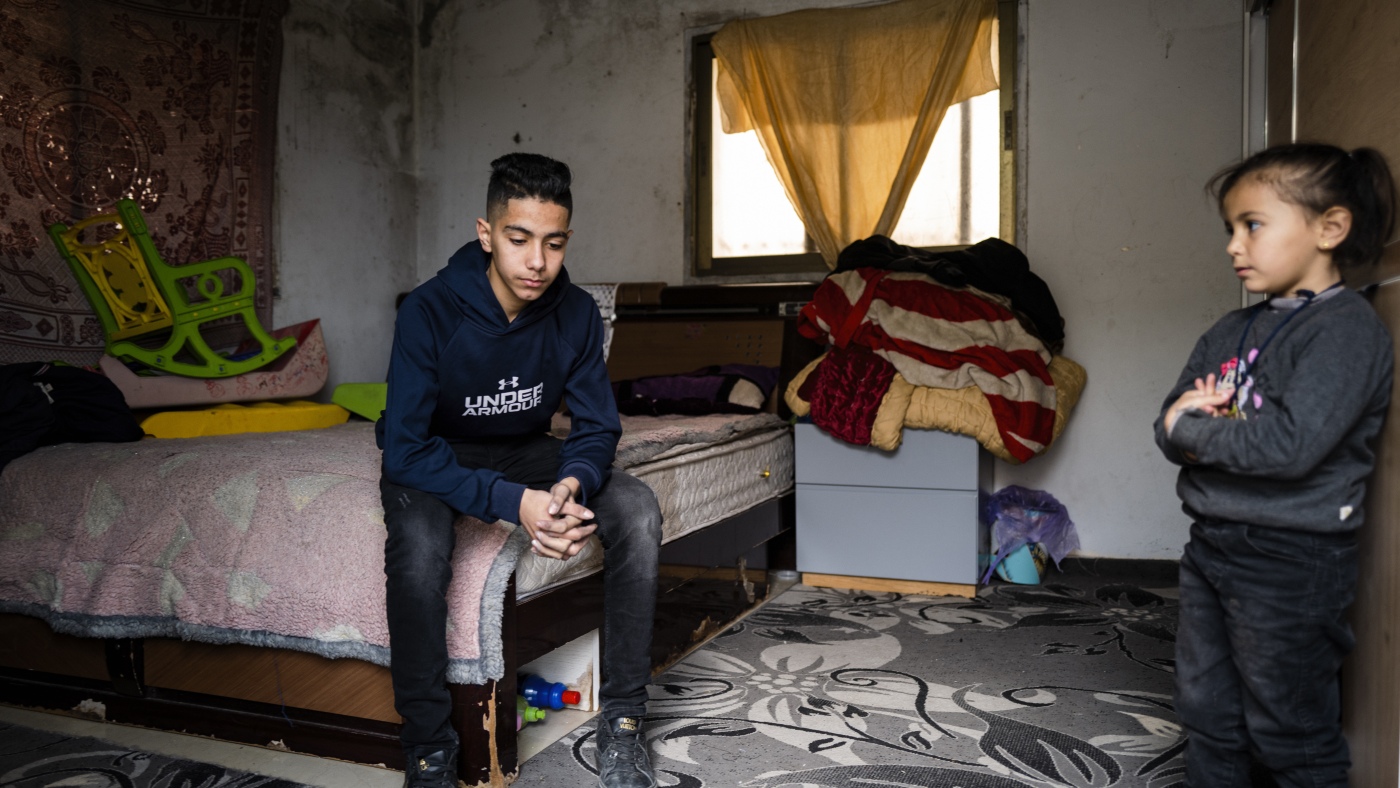 Palestinian boy lives with grief of Israeli settler violence in West Bank : The Picture Show : NPR