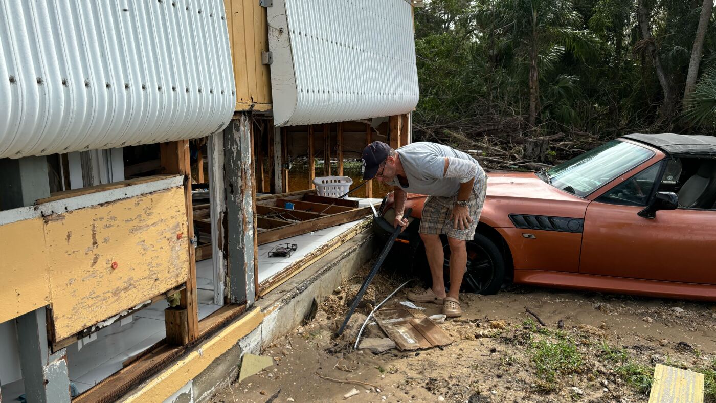 Floridians survey Milton's damage after the hurricane passes : NPR