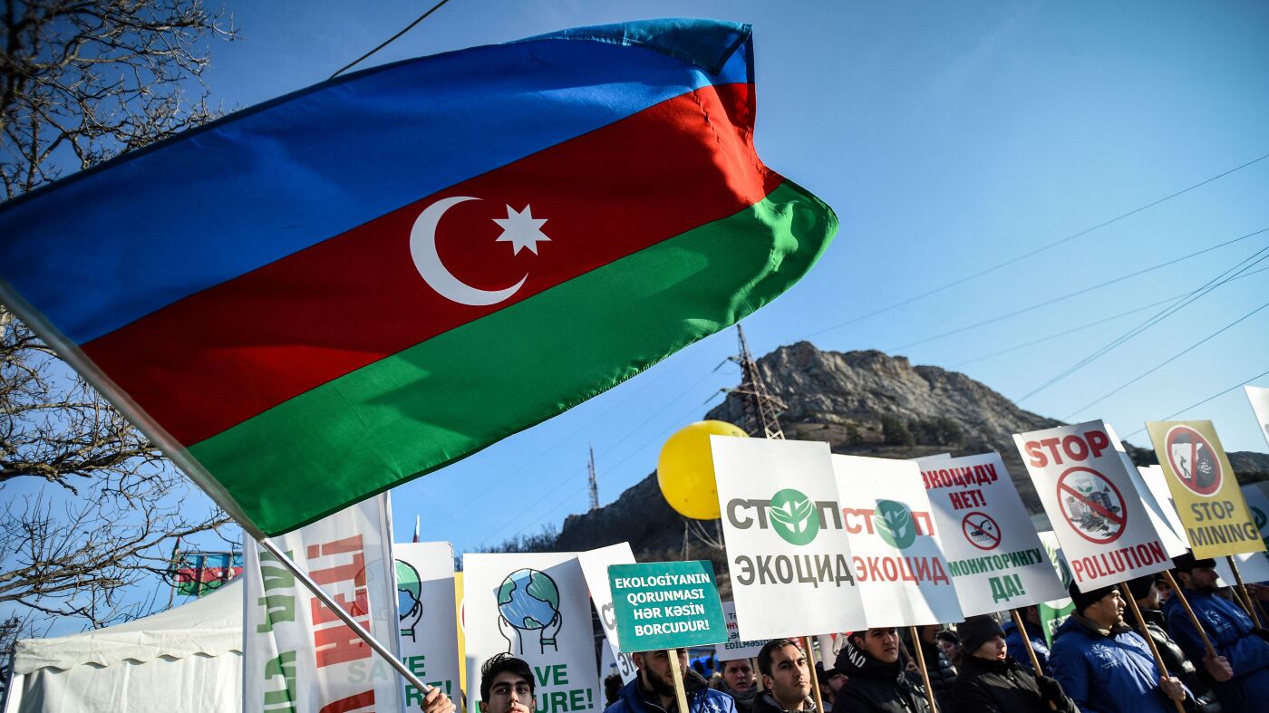 Azerbaijan faces growing pressure on human rights ahead of UN climate talks : NPR