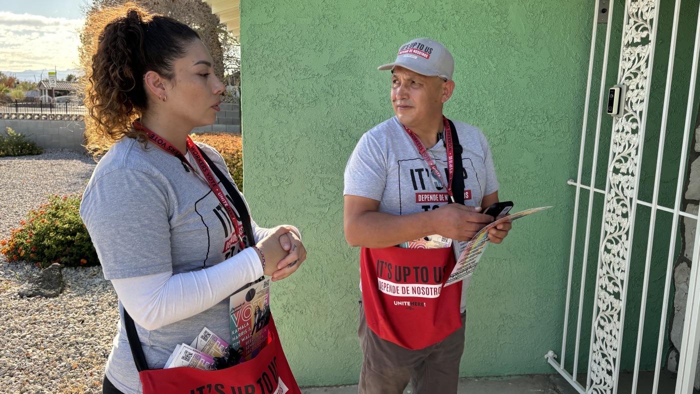 Latino voters flex political power in Nevada, key 2024 election state : NPR