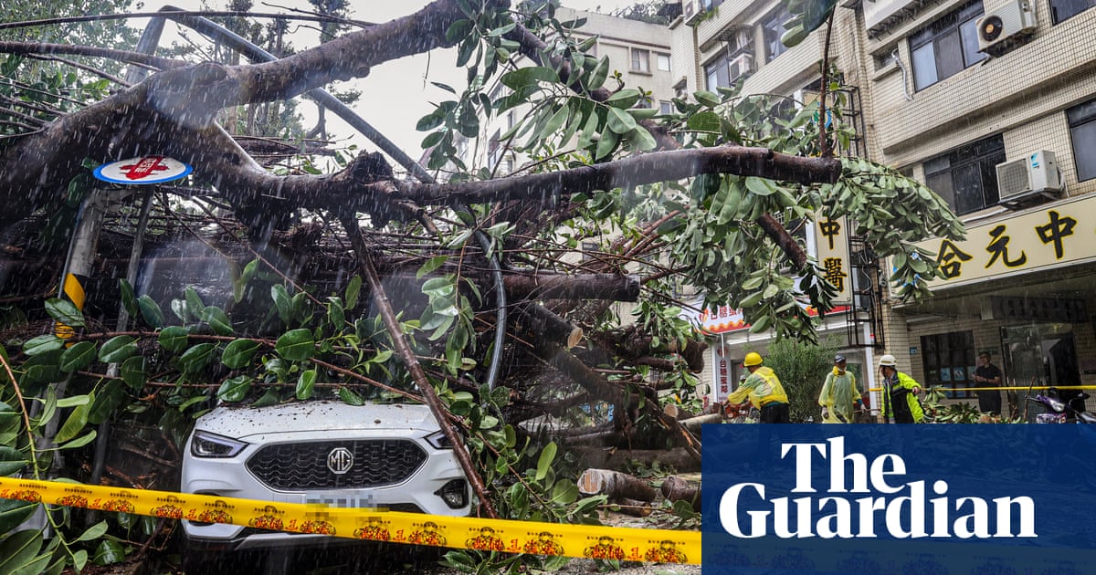 Typhoon Kong-rey: biggest storm in decades wreaks destruction in Taiwan | Taiwan