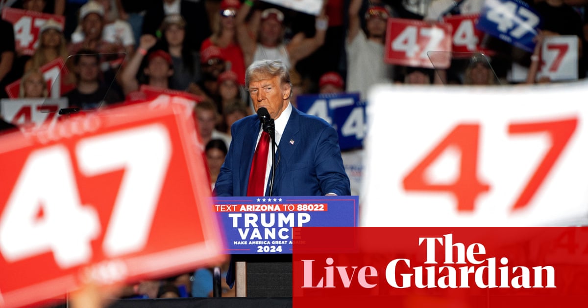 Donald Trump wins Arizona as US House moves closer to Republican control – US politics live | US politics