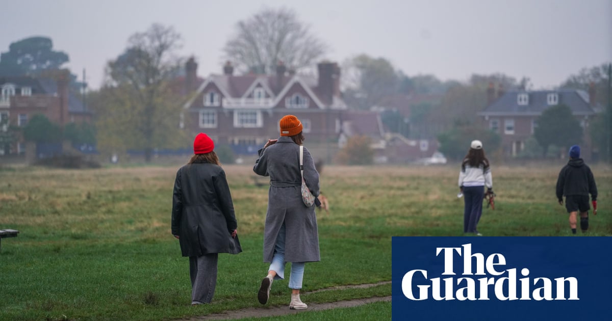 England has 10th of expected sunshine amid ‘anticyclonic gloom’, Met Office says | UK weather