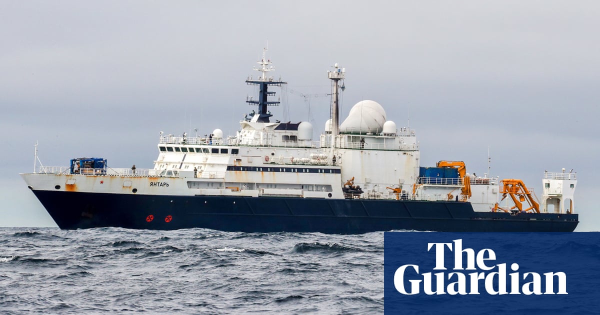 Russian spy ship escorted away from internet cables in Irish sea | Espionage