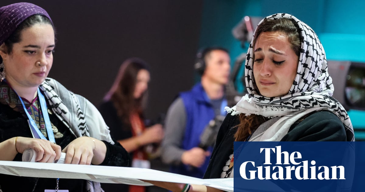 ‘Protect the climate for whom?’: Palestinians highlight Gaza at Cop29 | Cop29