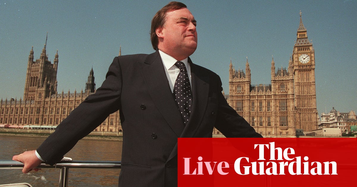 John Prescott, Labour deputy prime minister under Tony Blair, dies aged 86 – UK politics live | John Prescott