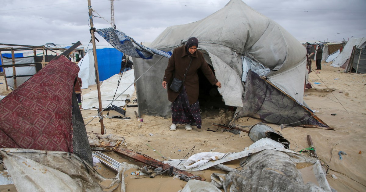 Flooding in Gaza compounds hardship of people displaced by Israeli attacks | Israel-Palestine conflict News