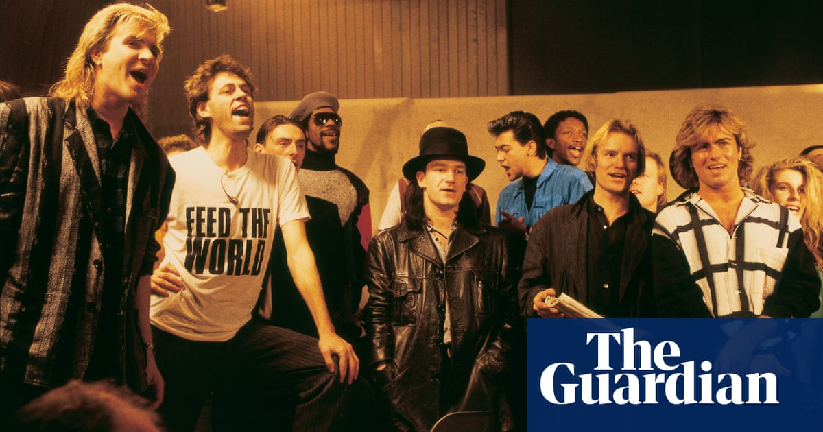 Band Aid’s Do They Know It’s Christmas? reissued as all-star mashup – including three generations of Bono | Music