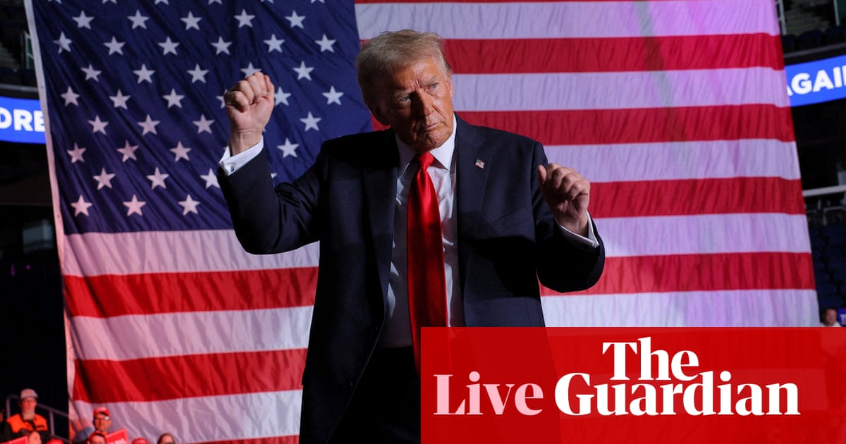 Frantic campaigning by Trump amid Iowa poll shock – US election live updates | US news