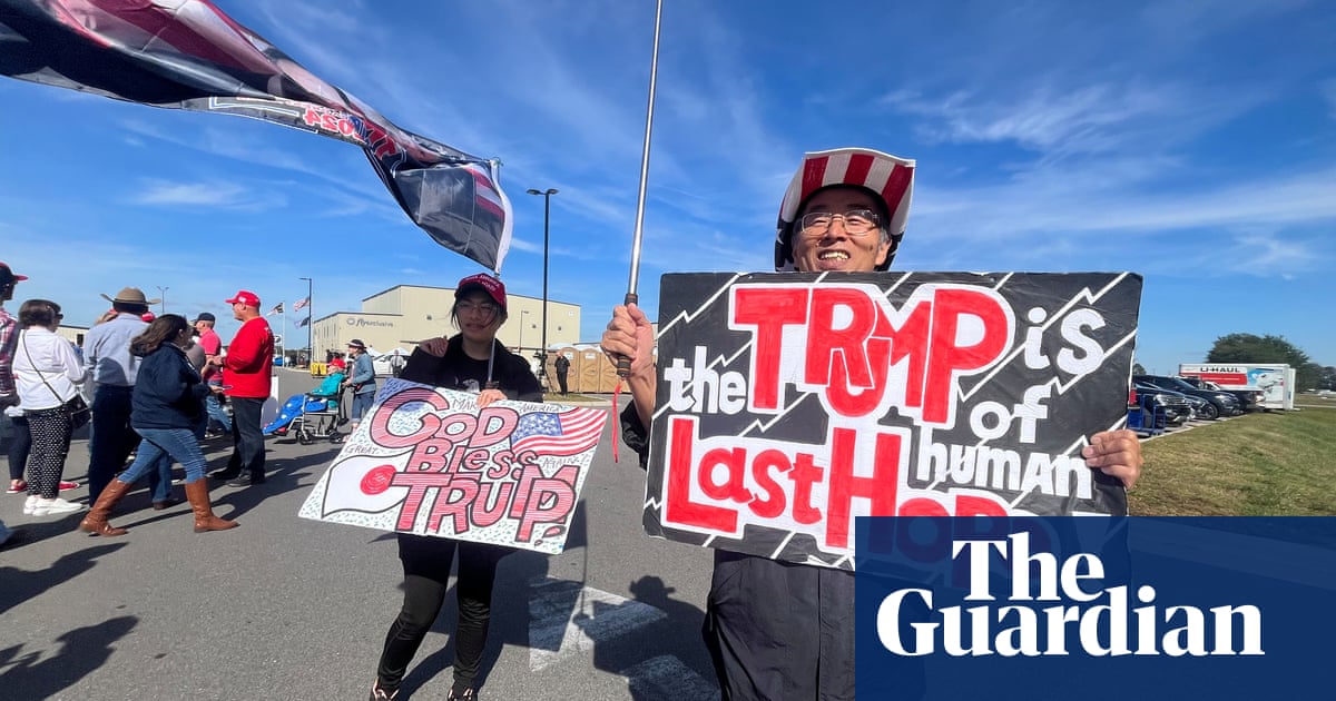 ‘We are locked and loaded’: Trump fans in North Carolina ready for a ‘stolen election’ | US elections 2024