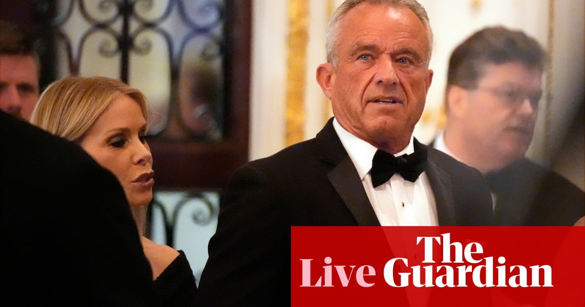 Trump’s RFK Jr nomination condemned as ‘public health catastrophe’ – US politics live | US news