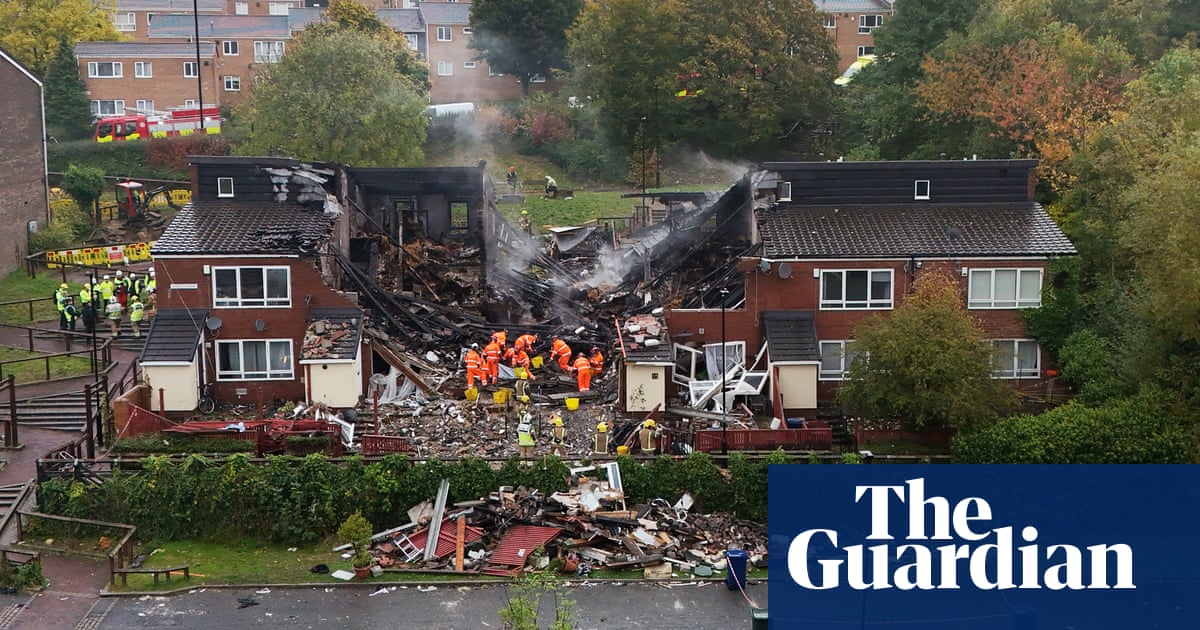 Three men arrested over Newcastle house explosion that killed man and boy | UK news