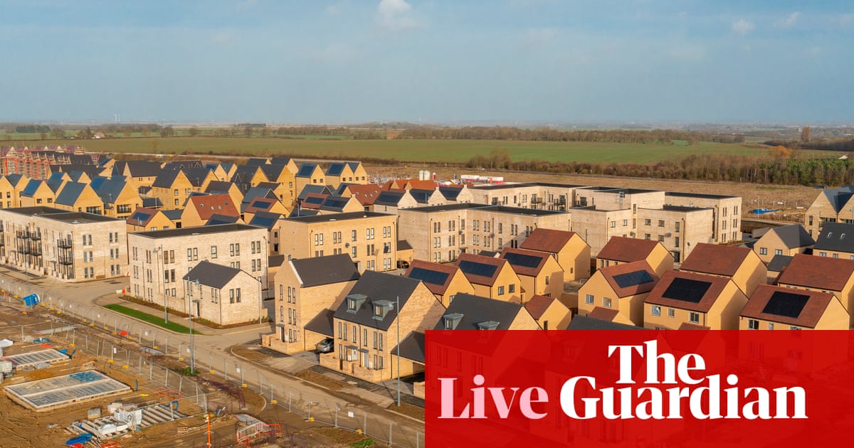 British house price growth slows more than expected; UK borrowing costs close to annual high after budget – business live | Business