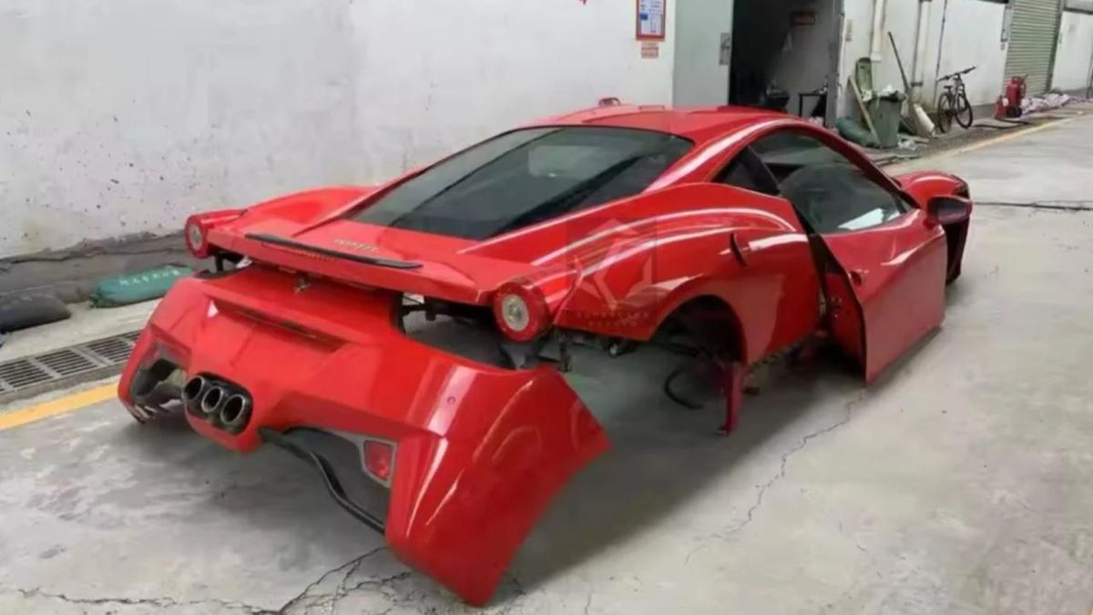 Chinese Dealer Lists Ferrari 458 Italia Body Shell for Sale