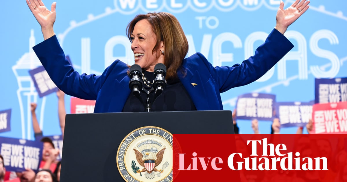 Kamala Harris and Donald Trump campaign in key swing states as electoral race heats up – US politics live | US news