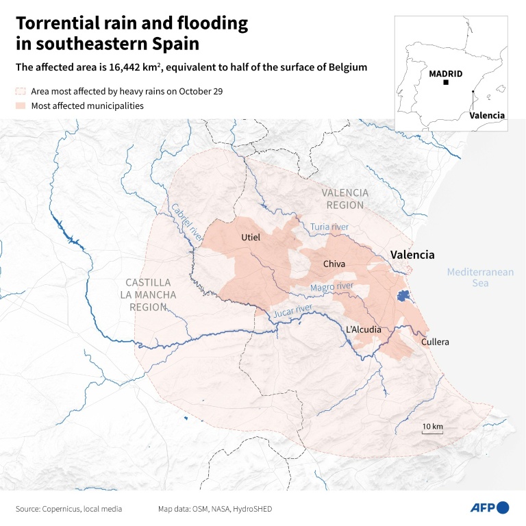 Torrential rain and flooding in southeastern Spain (Sabrina BLANCHARD)