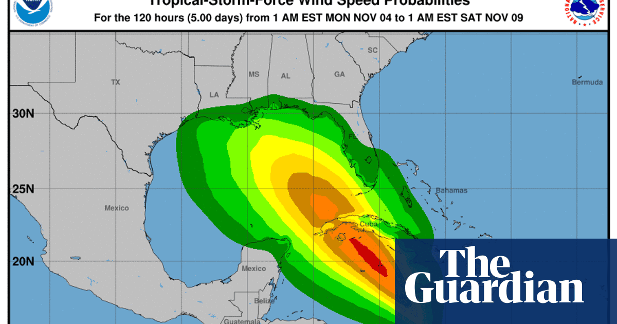 Tropical Storm Rafael expected to form and later threaten US Gulf coast | US weather