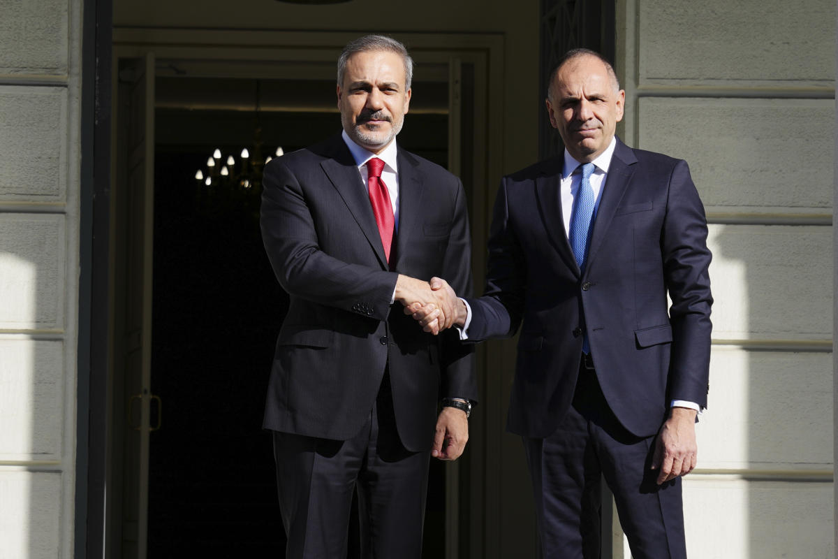 Turkey's foreign minister visits Athens to help mend ties between the regional rivals