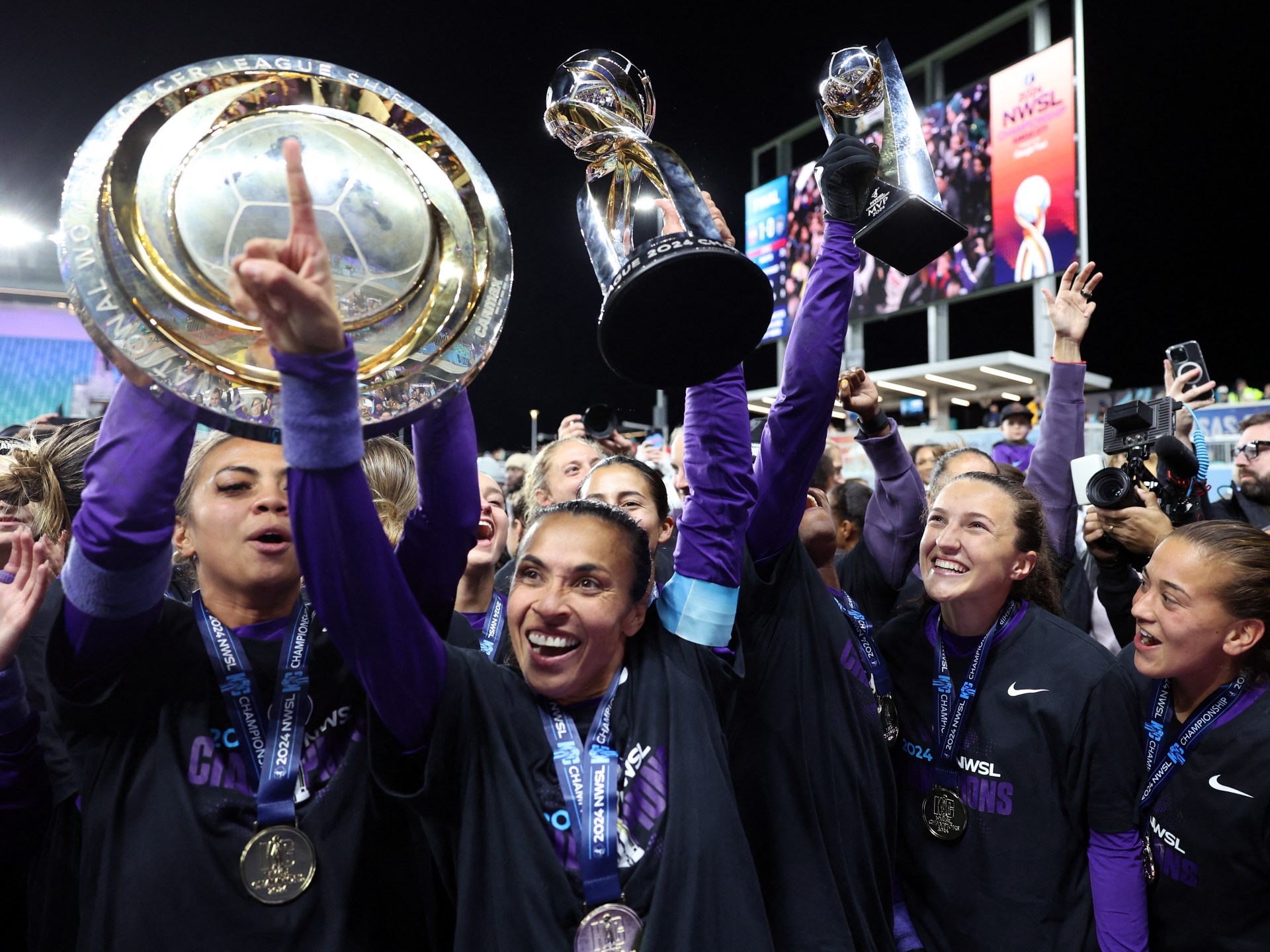 Brazilian legend Marta, Zambia’s Banda inspire Orlando Pride to NWSL title | Football News