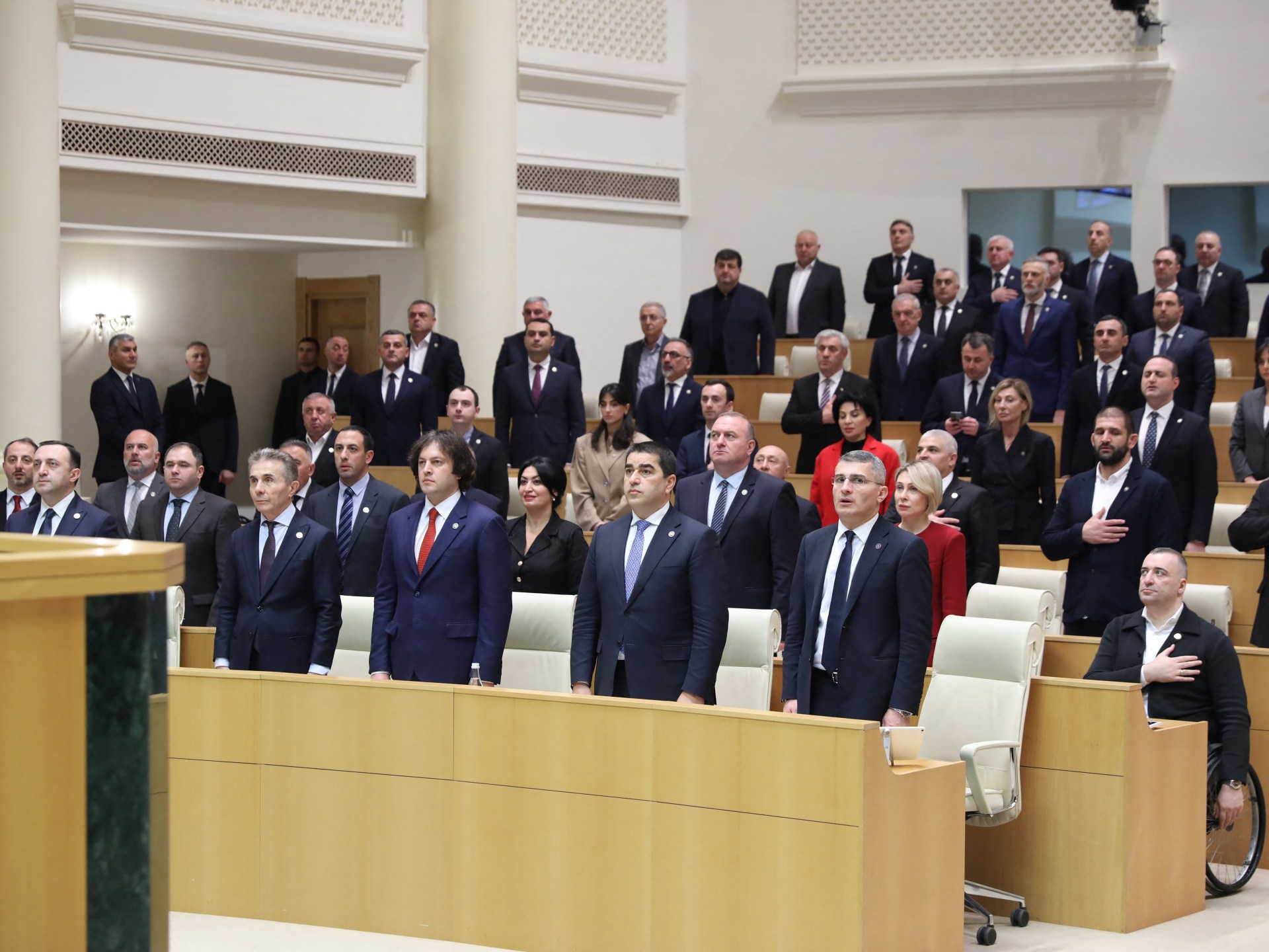 Georgian parliament bats away protests to set presidential vote | Elections News