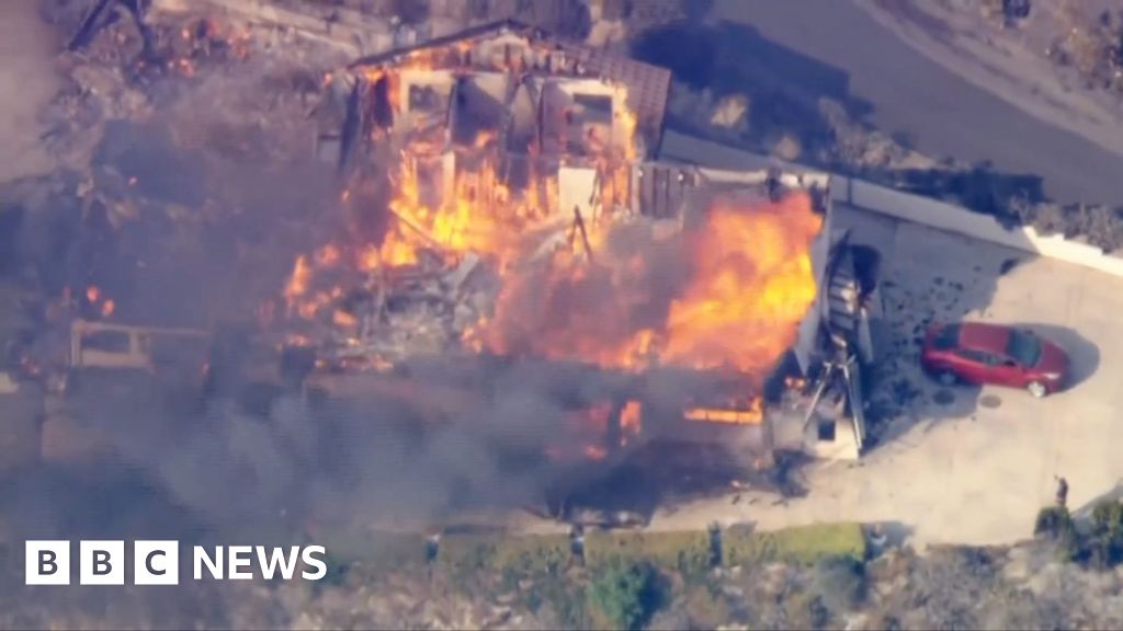 California homes engulfed by flames