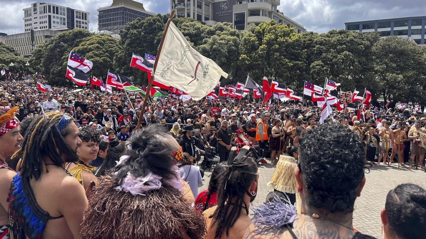 Māori rights protests in New Zealand draw tens of thousands : NPR