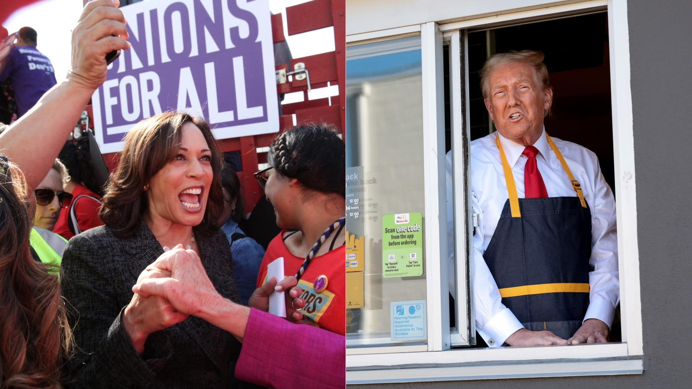 What Trump and Harris say on work, from overtime to wages : NPR