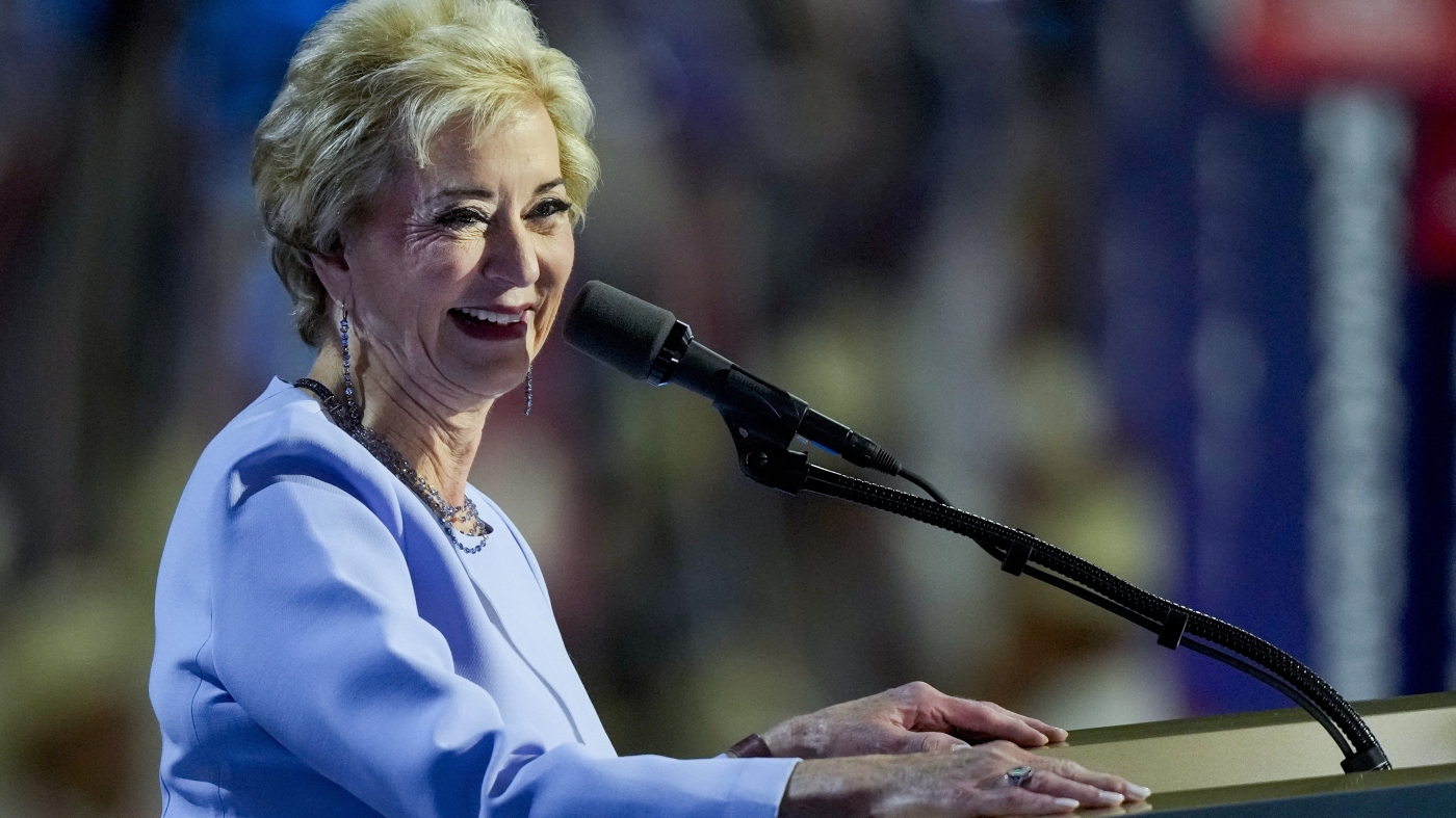 Trump picks Linda McMahon to lead the Education Department : NPR