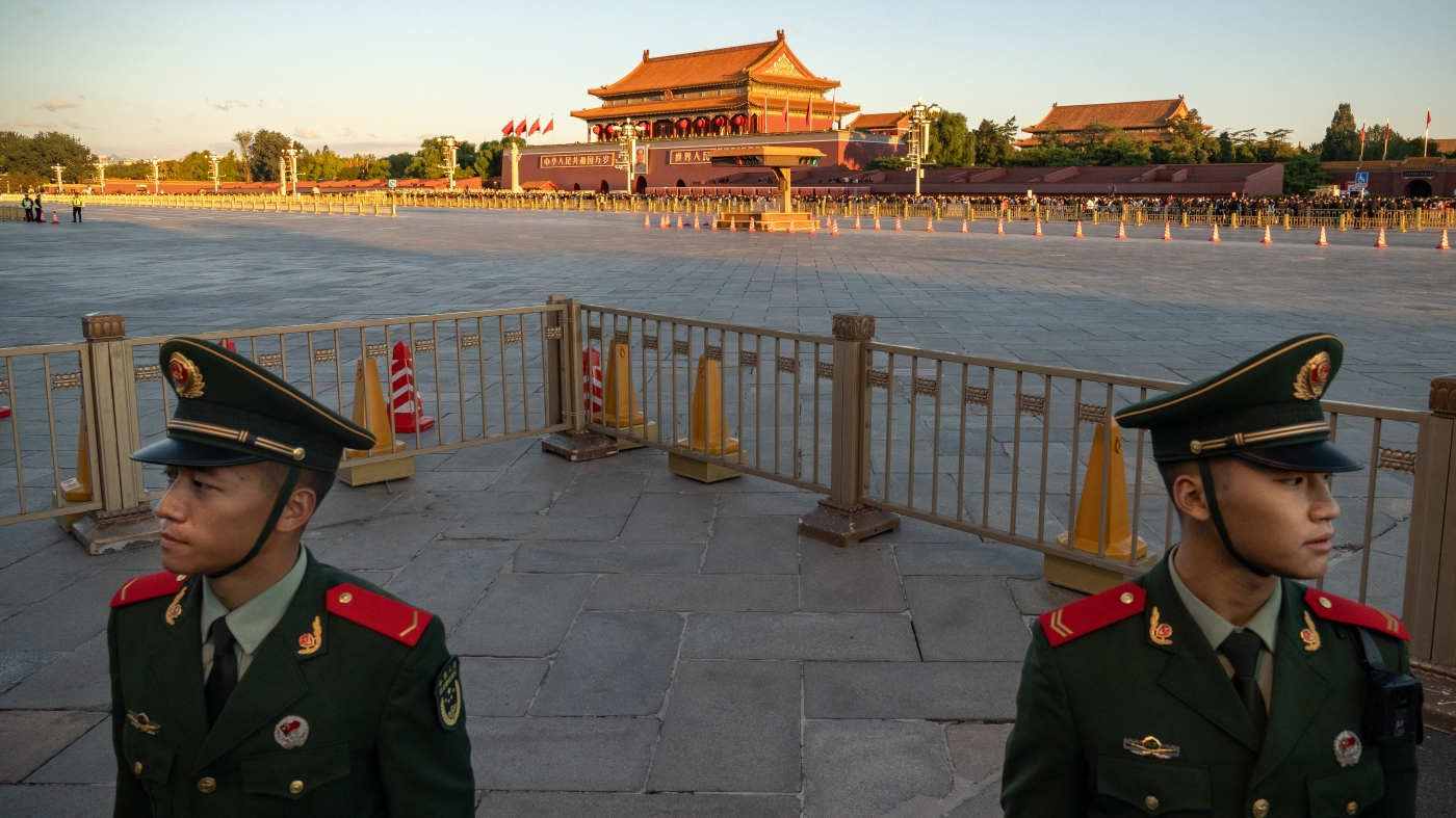 China's tight security, metal detectors at Tiananmen Square reveal changed nation : NPR