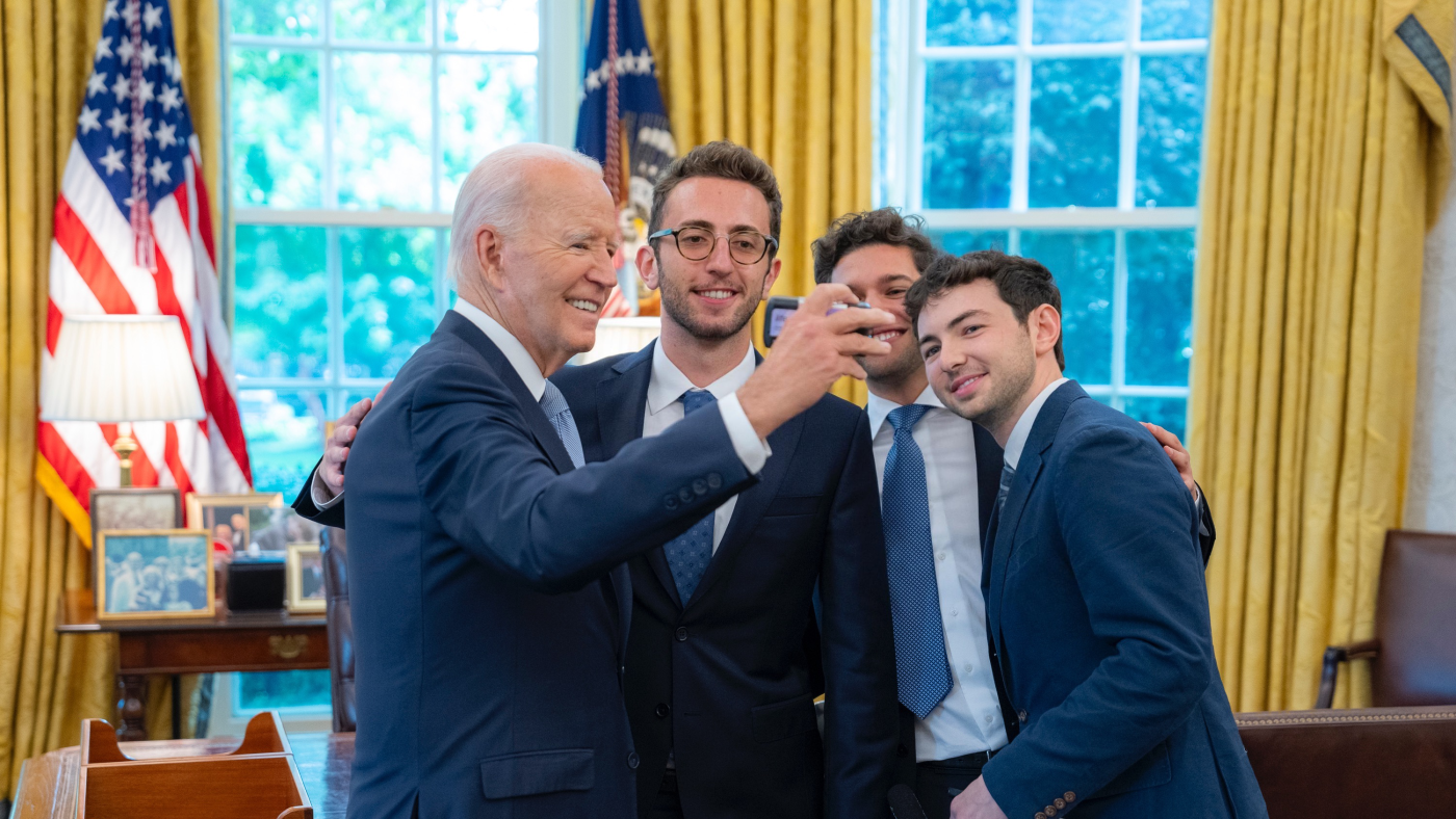 Biden was given a film camera. The result? A new, intimate view of the White House : NPR