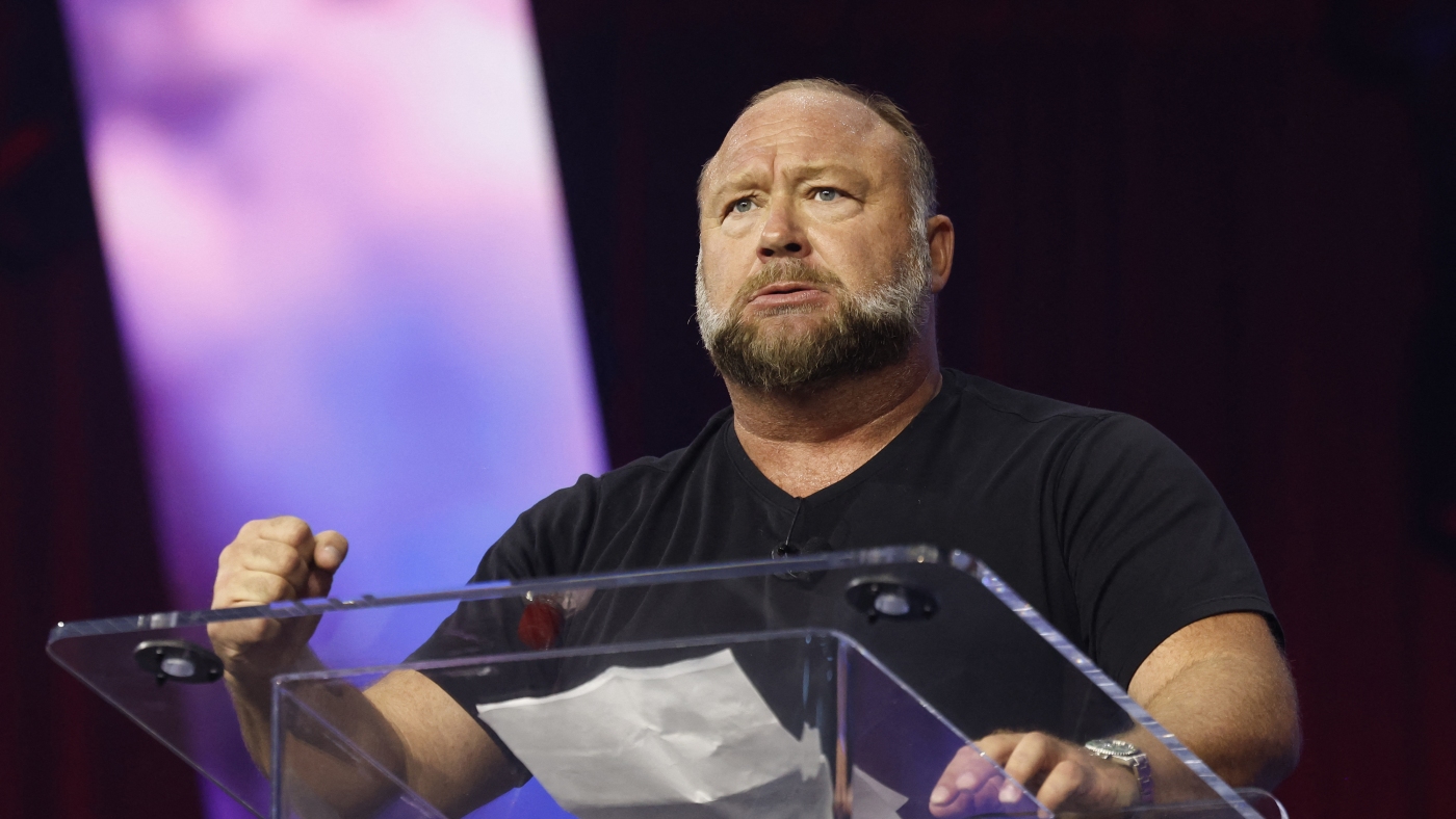 Alex Jones’ media empire hits the auction block today : NPR