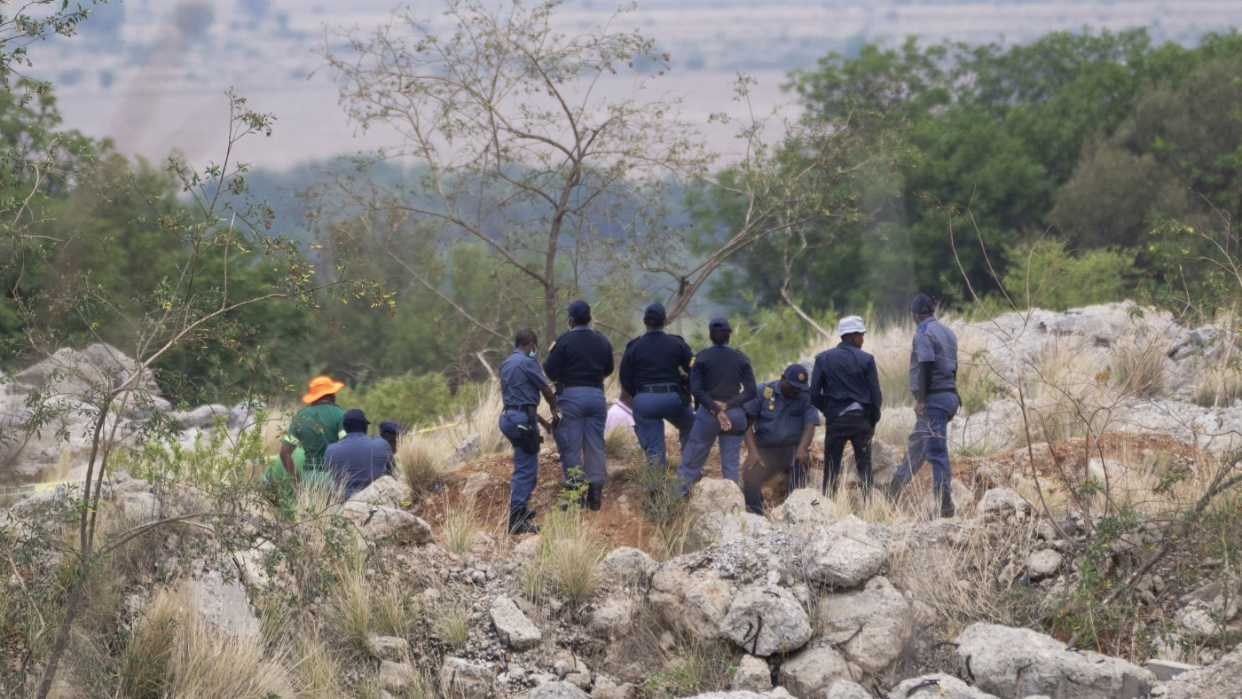 South Africa won't help trapped illegal miners : NPR