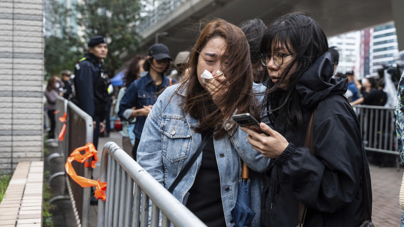 Dozens sentenced to prison in Hong Kong national security case : NPR