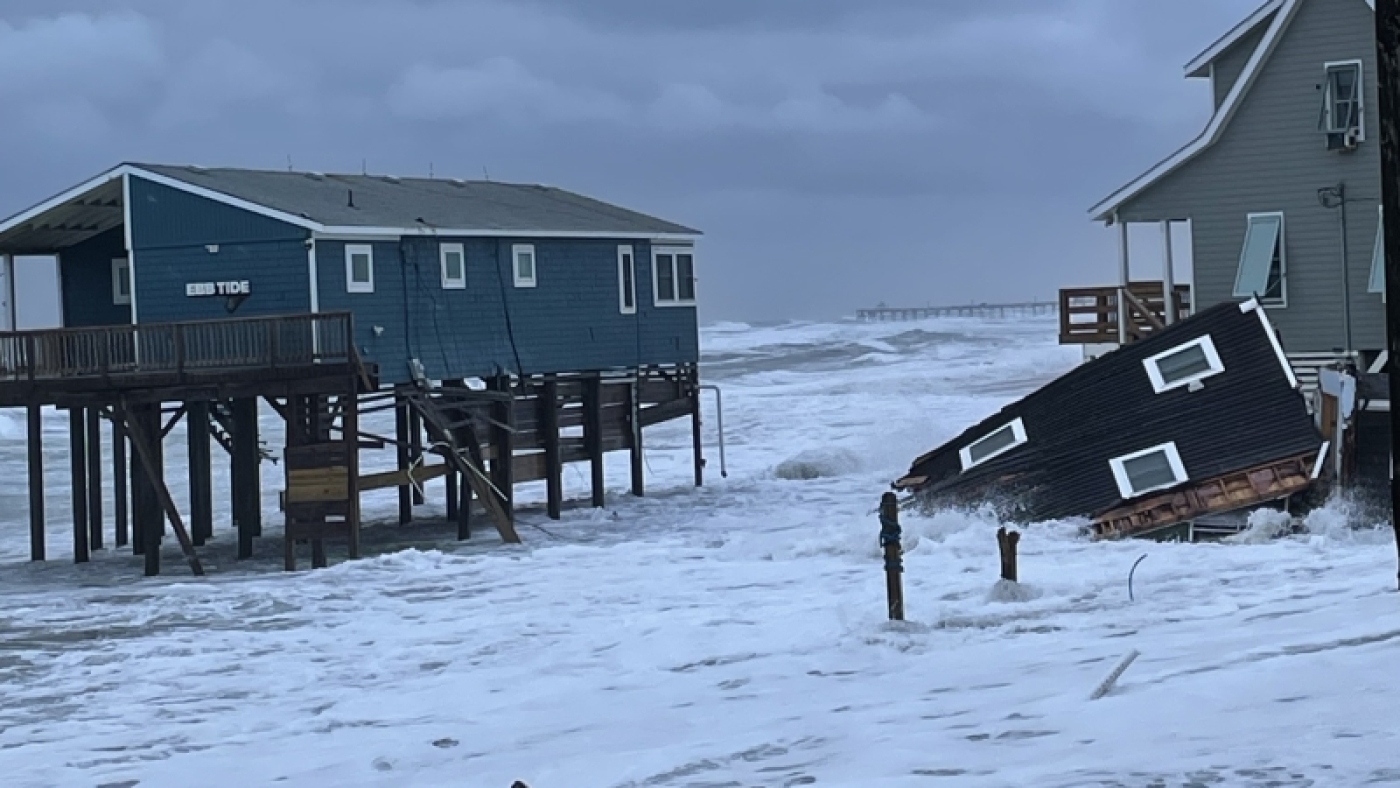 Sixth beach house collapses in North Carolina's Outer Banks this year : NPR