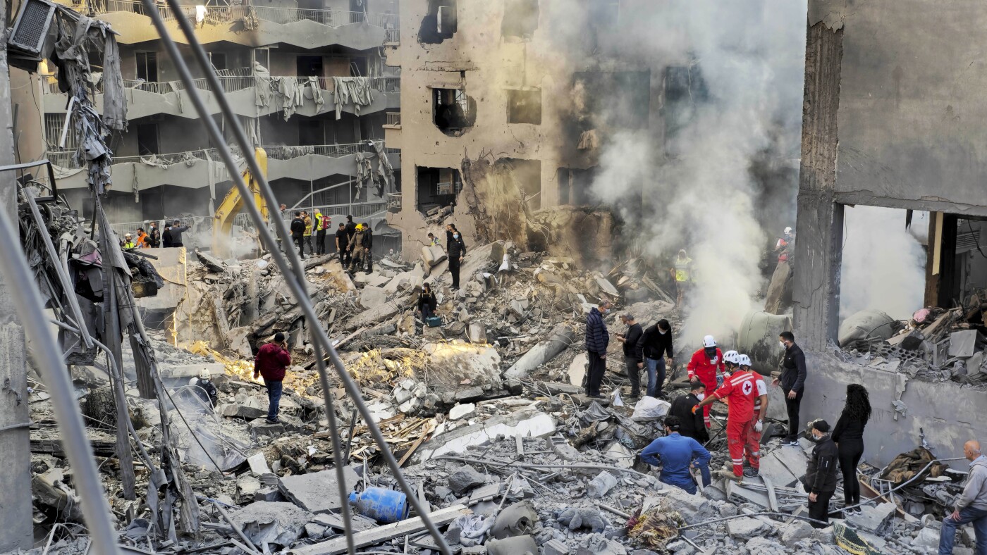 At least 11 killed in Israeli strikes in Beirut as diplomats push for cease-fire : NPR