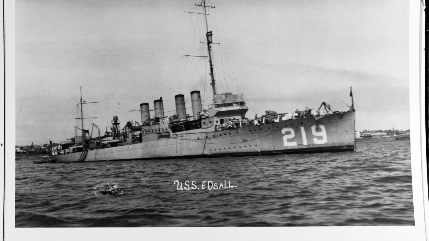 The USS Edsall, sunk by a Japanese attack during WWII, is found : NPR