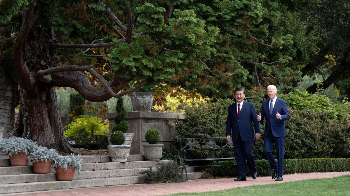 Biden and Xi will meet for likely the last time on Saturday : NPR