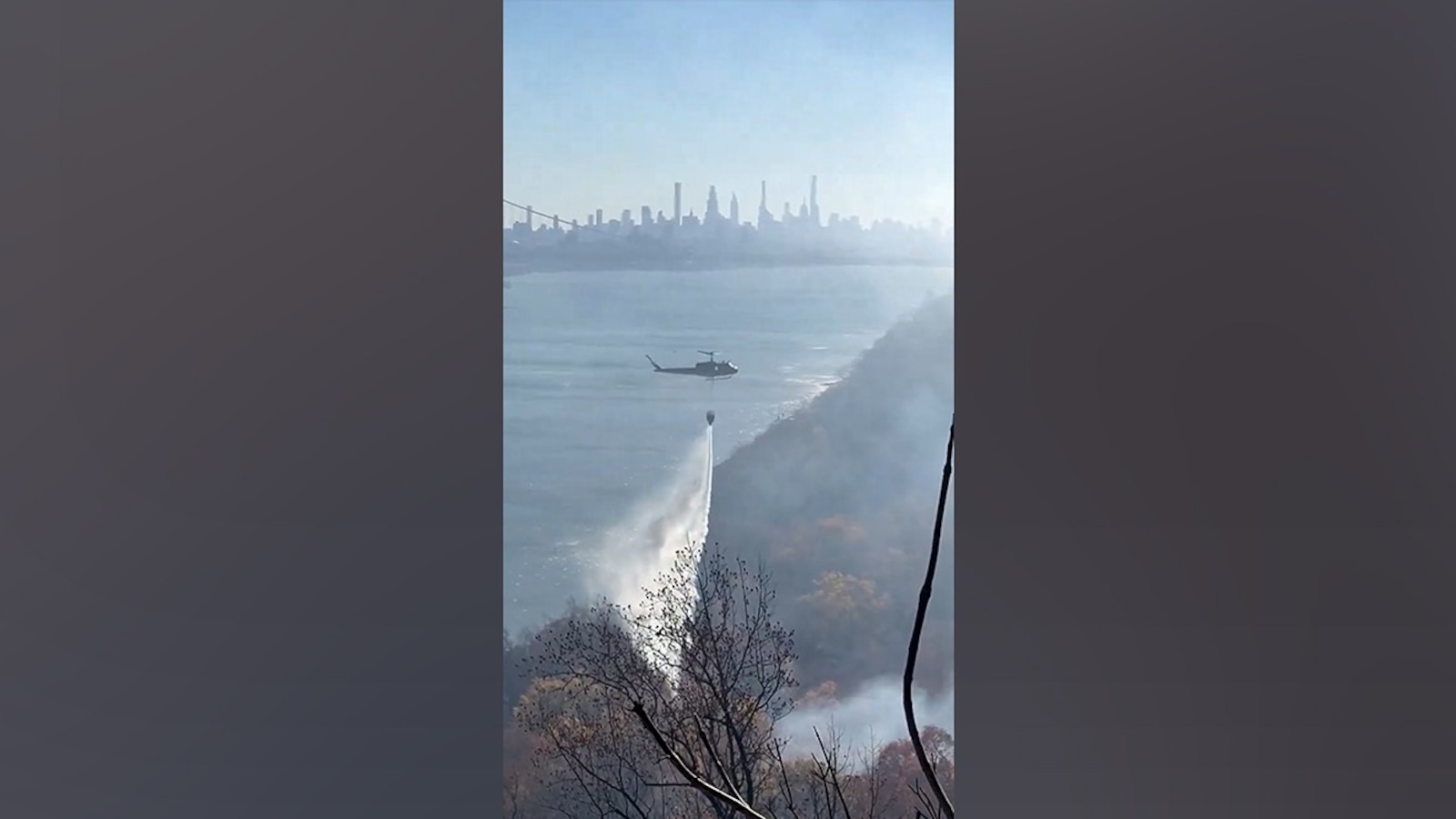 Dangerous air quality hits New York as brush fires erupt in Northeast